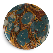 Load image into Gallery viewer, Melamine Literary Marbleized Plate, multiple styles