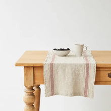Load image into Gallery viewer, Striped European Linen Runner, multiple styles