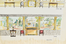 Load image into Gallery viewer, Antique Interior Designer Watercolor Original Art, multiple styles
