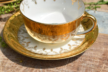 Load image into Gallery viewer, Antique Edgewood 22kt Royal China Cup + Saucer
