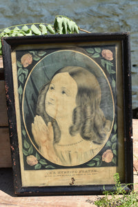 Antique N. Currier Child Portrait Print, multiple styles