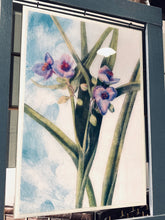 Load image into Gallery viewer, &quot;Gardens in Bloom&quot; Trio of Hand-poured Art in Handmade Frame
