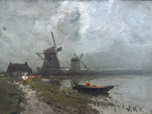 Antique Dutch Oil Painting