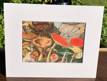 Load image into Gallery viewer, Mushrooms Print in White Matte
