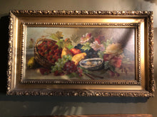 Load image into Gallery viewer, Vintage European Floral & Fruit Still Life Original Art