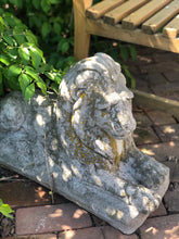 Load image into Gallery viewer, Vintage Concrete Lion Statue