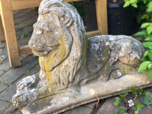 Load image into Gallery viewer, Vintage Concrete Lion Statue