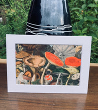 Load image into Gallery viewer, Mushrooms Print in White Matte