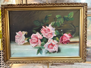 Roses, Original Oil on Canvas