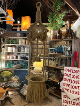 Load image into Gallery viewer, XL Boho Macrame Plant Holder