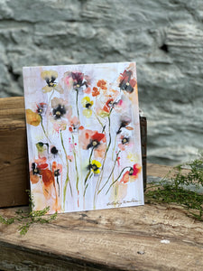 Garden Poppy Abstract Art Print