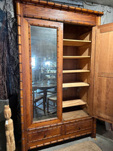 Load image into Gallery viewer, French Faux Bamboo Armoir
