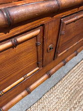 Load image into Gallery viewer, French Faux Bamboo Armoir