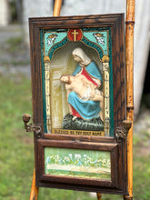Load image into Gallery viewer, "La Pieta" Stained Glass Reliquary Art