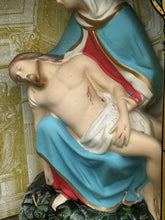 Load image into Gallery viewer, "La Pieta" Stained Glass Reliquary Art
