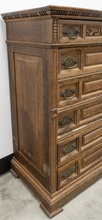Load image into Gallery viewer, Vintage Carved Oak Chest