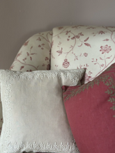 Load image into Gallery viewer, Natural Embroidered Linen Pillow