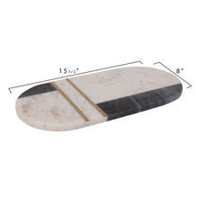 Load image into Gallery viewer, Marble &amp; Brass Charcuterie/Bread Board
