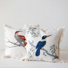 Load image into Gallery viewer, Bird on Branch Down Pillow, multiple styles
