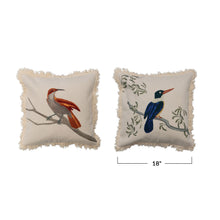 Load image into Gallery viewer, Bird on Branch Down Pillow, multiple styles
