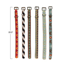 Load image into Gallery viewer, Colorful Velvet &amp; Leather Dog Collar, multiple styles
