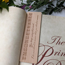 Load image into Gallery viewer, Alder Wood Bookmark, multiple styles