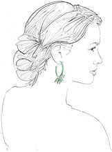 Load image into Gallery viewer, Bamboo Hoop Earrings