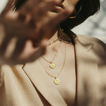 Load image into Gallery viewer, Mini AWE Goddess Coin Pendant w/ Chain, multiple styles