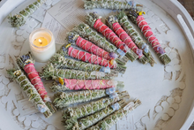 Load image into Gallery viewer, Floral Sage Bundle w/ Crystal, multiple styles