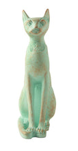 Load image into Gallery viewer, Verdigris Bastet Statue
