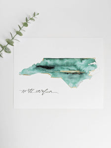 State Watercolor by Local Artist, multiple styles