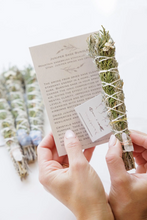 Load image into Gallery viewer, Floral Sage Bundle w/ Crystal, multiple styles