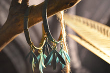 Load image into Gallery viewer, Bamboo Hoop Earrings