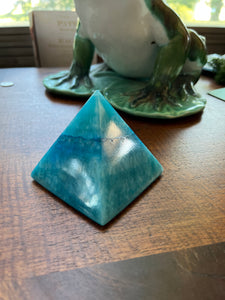 Blue Alabaster Pyramid