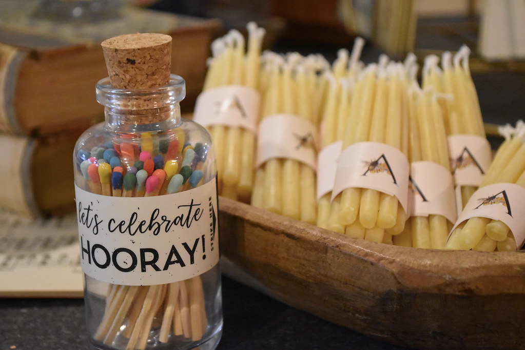 Colorful Mini Matches in Apothecary Bottle, multiple styles