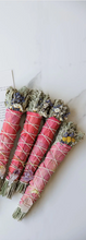 Load image into Gallery viewer, Floral Sage Bundle w/ Crystal, multiple styles