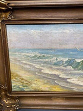 Load image into Gallery viewer, Antique Seascape Oil Painting