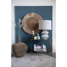 Load image into Gallery viewer, Fluted Ivory Terra-cotta Lamp