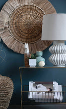 Load image into Gallery viewer, Fluted Ivory Terra-cotta Lamp
