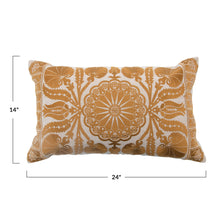Load image into Gallery viewer, Cotton Mustard Lumbar Pillow
