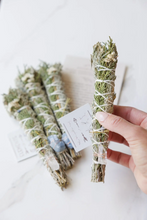 Load image into Gallery viewer, Floral Sage Bundle w/ Crystal, multiple styles