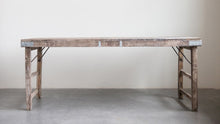 Load image into Gallery viewer, Reclaimed-Wood Folding Table w/ Patches