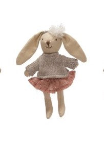 Cotton & Linen Animal Dolly, multiple styles