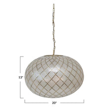 Load image into Gallery viewer, Swanky Capiz Chandelier