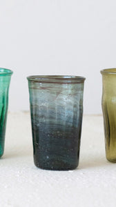 Colorful Hand-blown Drinking Glass/Votive, multiple styles