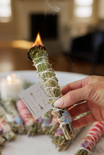 Load image into Gallery viewer, Floral Sage Bundle w/ Crystal, multiple styles