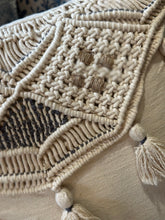 Load image into Gallery viewer, Boho Handwoven Macrame Pillow
