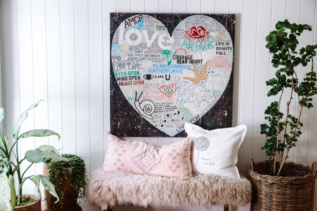 CHOOSE LOVE Sugarboo Wall Art FREE SHIPPING – Chartreuse