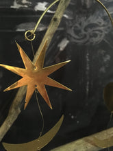 Load image into Gallery viewer, Brass Stars &amp; Moon Kinetic Mobile

