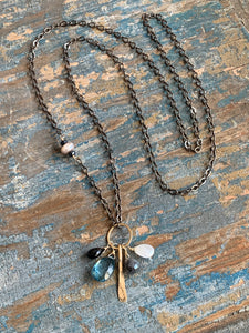 Olivia Blue Quartz Necklace